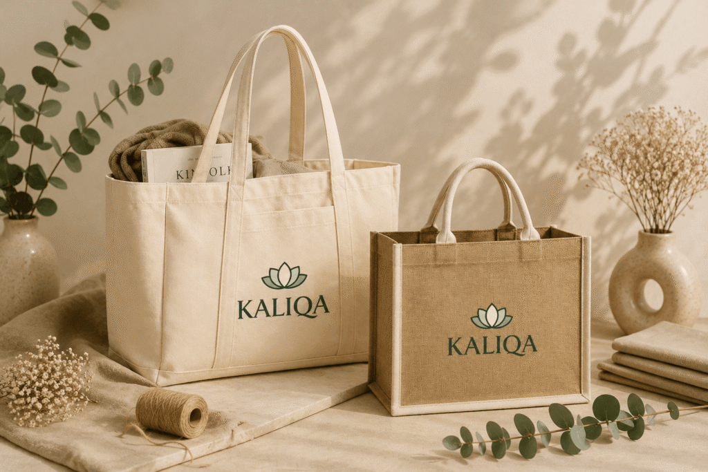 Cotton canvas and jute bags, made to your specification